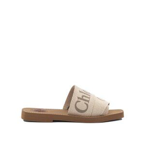 Chloé Linen Sandals With Logo IT 36 Women